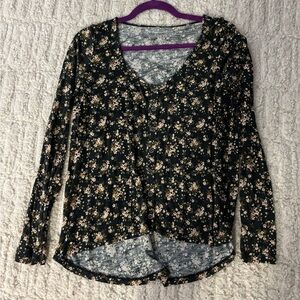 American Eagle EUC Soft and Sexy Slub Flora Design Women’s Size Medium